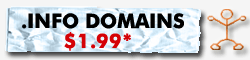 .info Domains on Sale for $0.99 Image