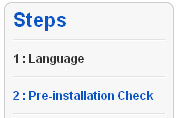 Joomla 1.5 Install Steps Image